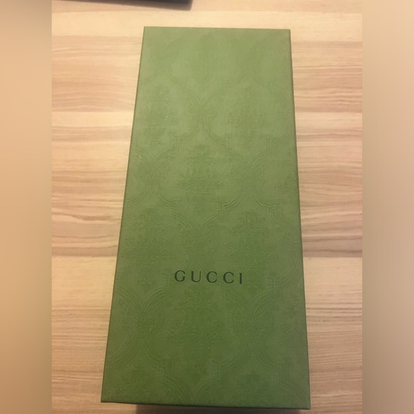 Gucci G cut suede slides in light blue (salvy green) - Picture 12 of 13
